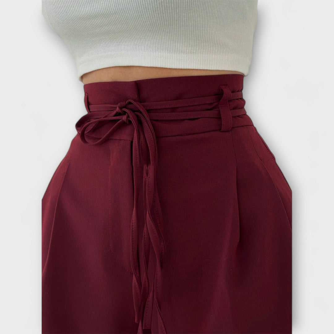 Jill – Lace-Up Casual Trousers