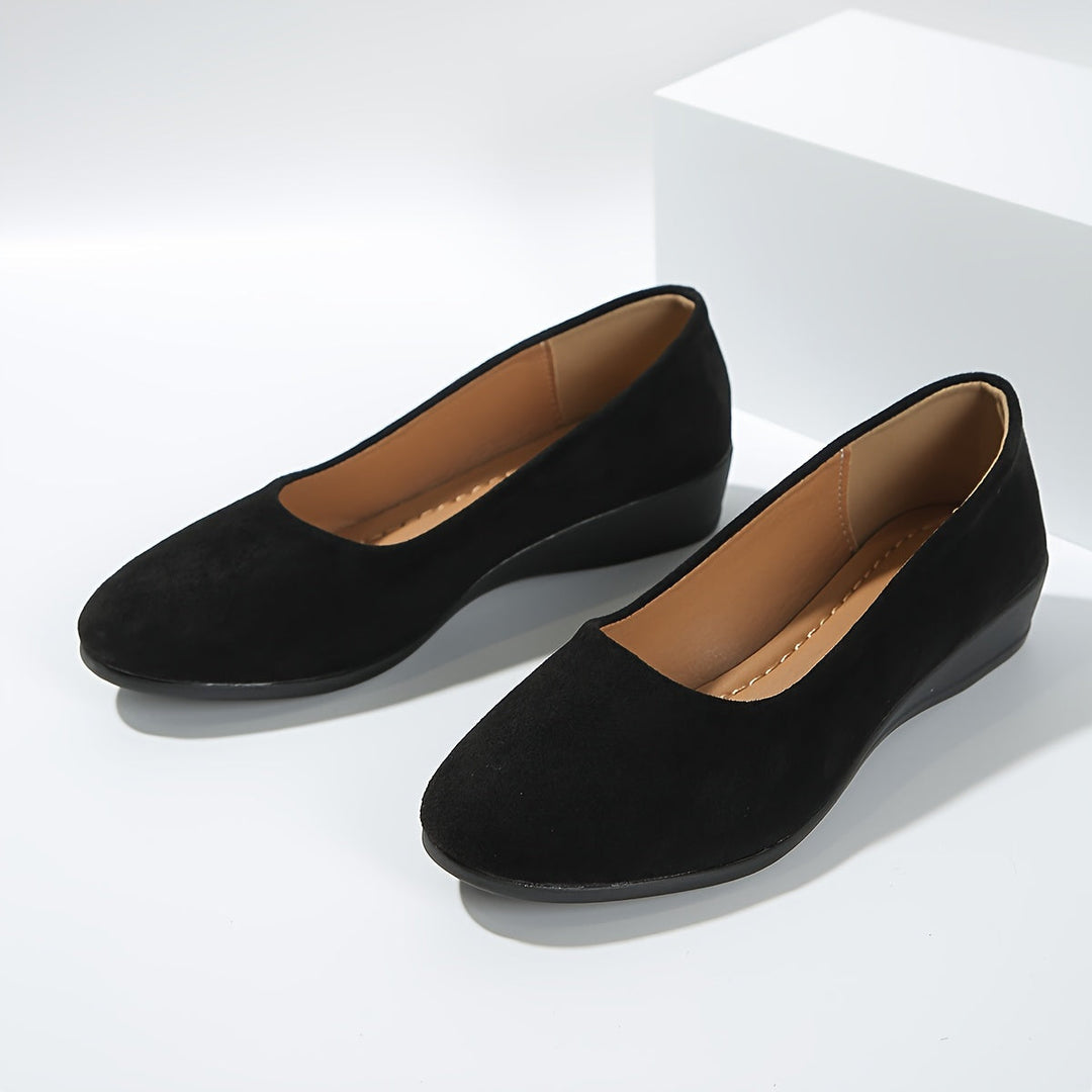 Éliane - Comfortable ballet flats with a wedge heel
