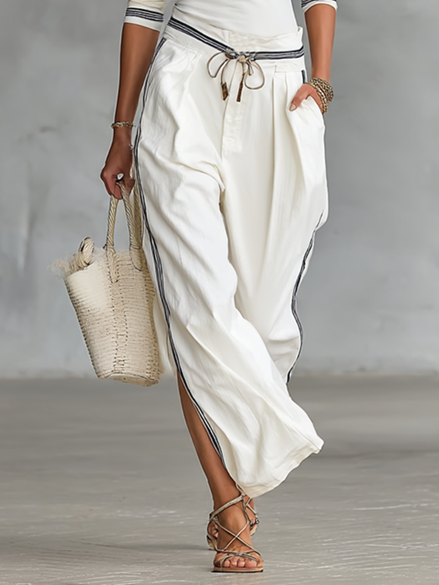 Sports Set Loose Trousers with Drawstring