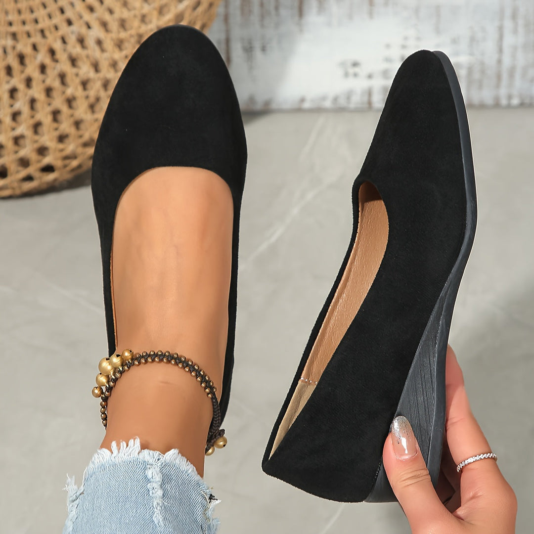 Éliane - Comfortable Ballet Flats with Wedge Heel