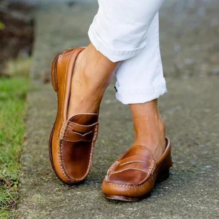 Classic Leather Penny Loafers | Hand-Stitched Detailing | Slip-On Comfort