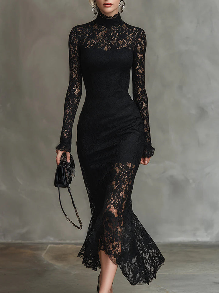 ALTHEA™ | The Black Lace Maxi Dress
