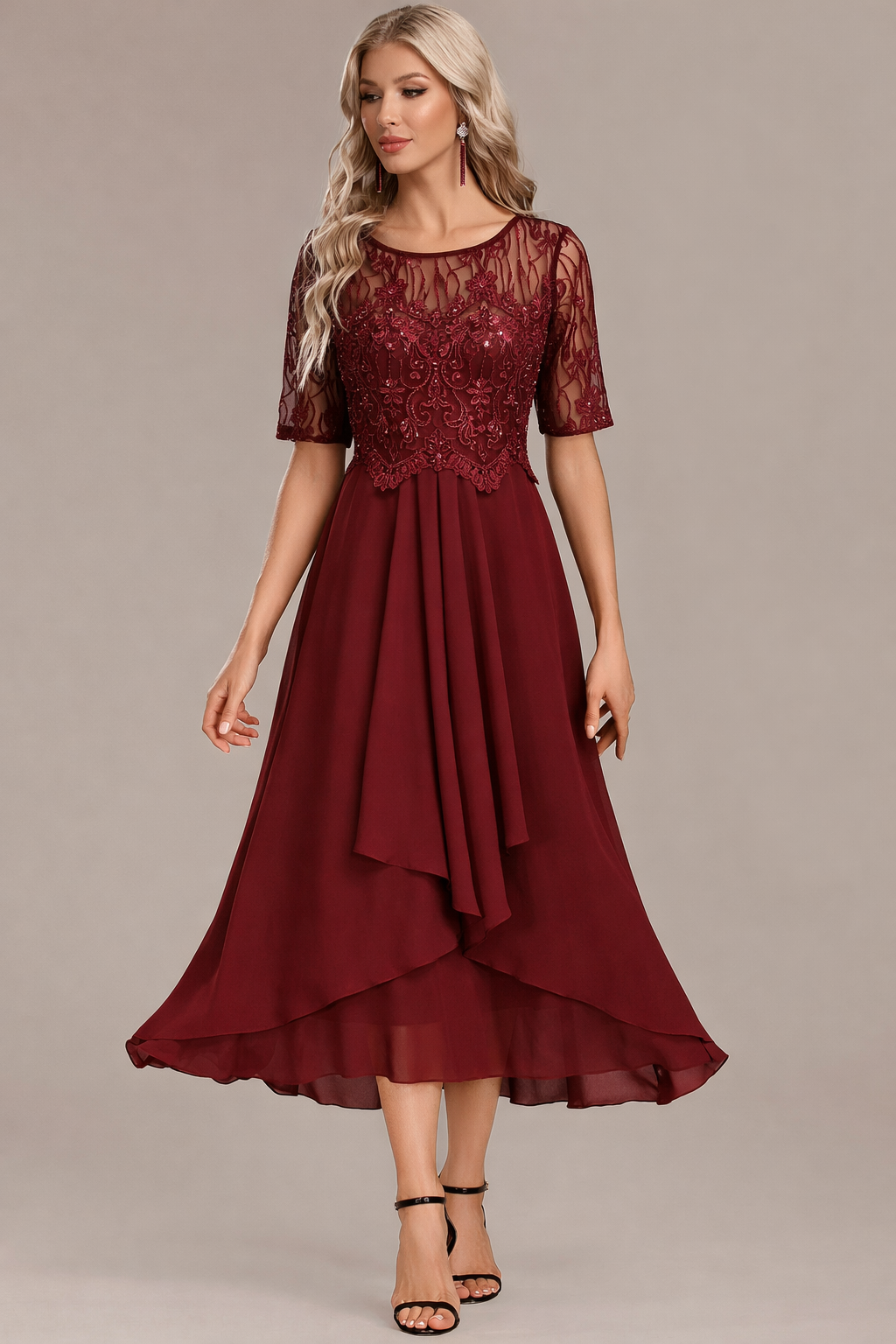 Sophie™ | Midnight Lace Occasion Dress