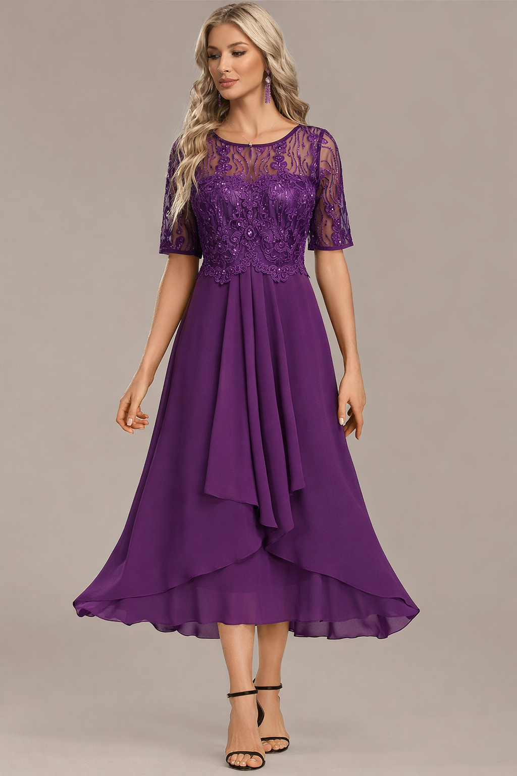 Sophie™ | Midnight Lace Occasion Dress