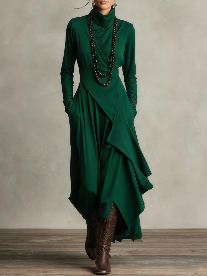 Elara™ | Sculpted Flow Maxi Dress