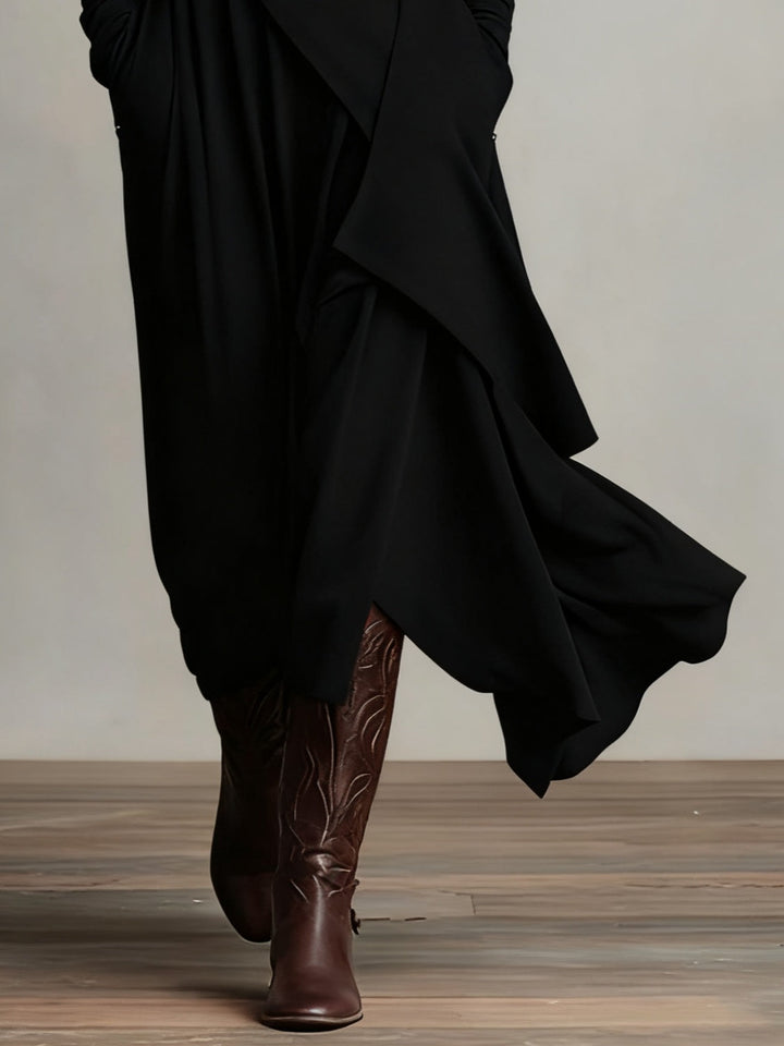 Elara™ | Sculpted Flow Maxi Dress