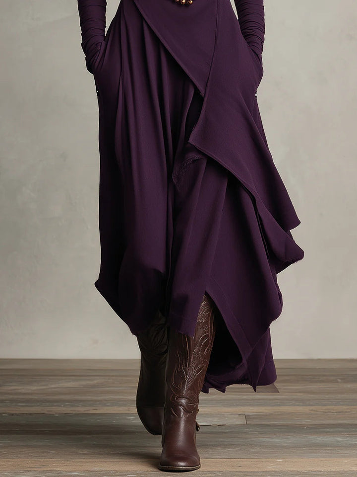Elara™ | Sculpted Flow Maxi Dress