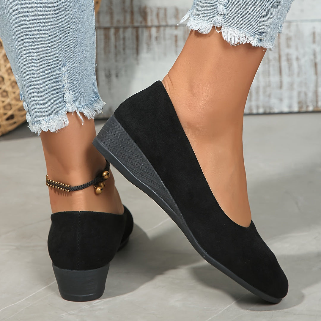 Éliane - Comfortable Ballet Flats with Wedge Heel