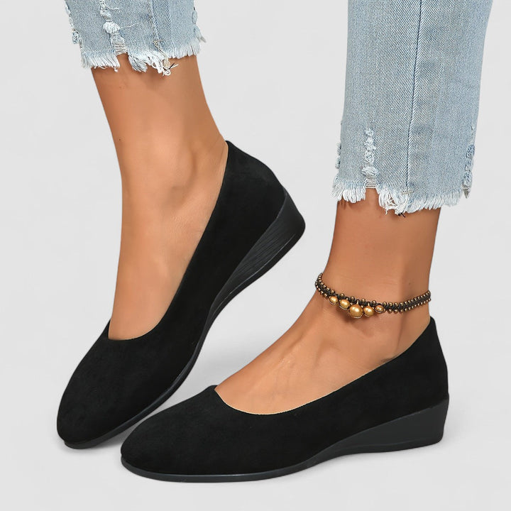Éliane - Comfortable Ballet Flats with Wedge Heel