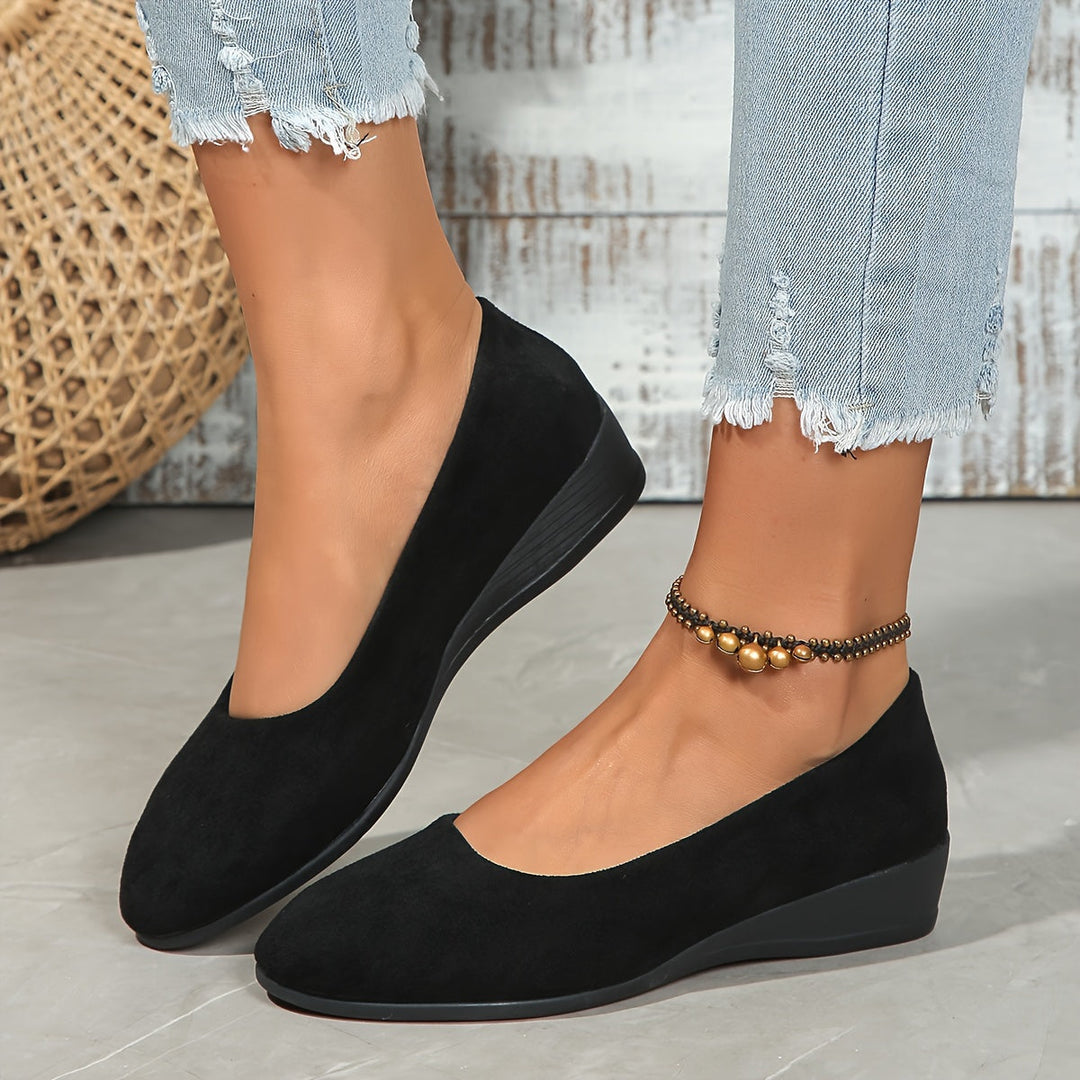 Éliane - Comfortable Ballet Flats with Wedge Heel
