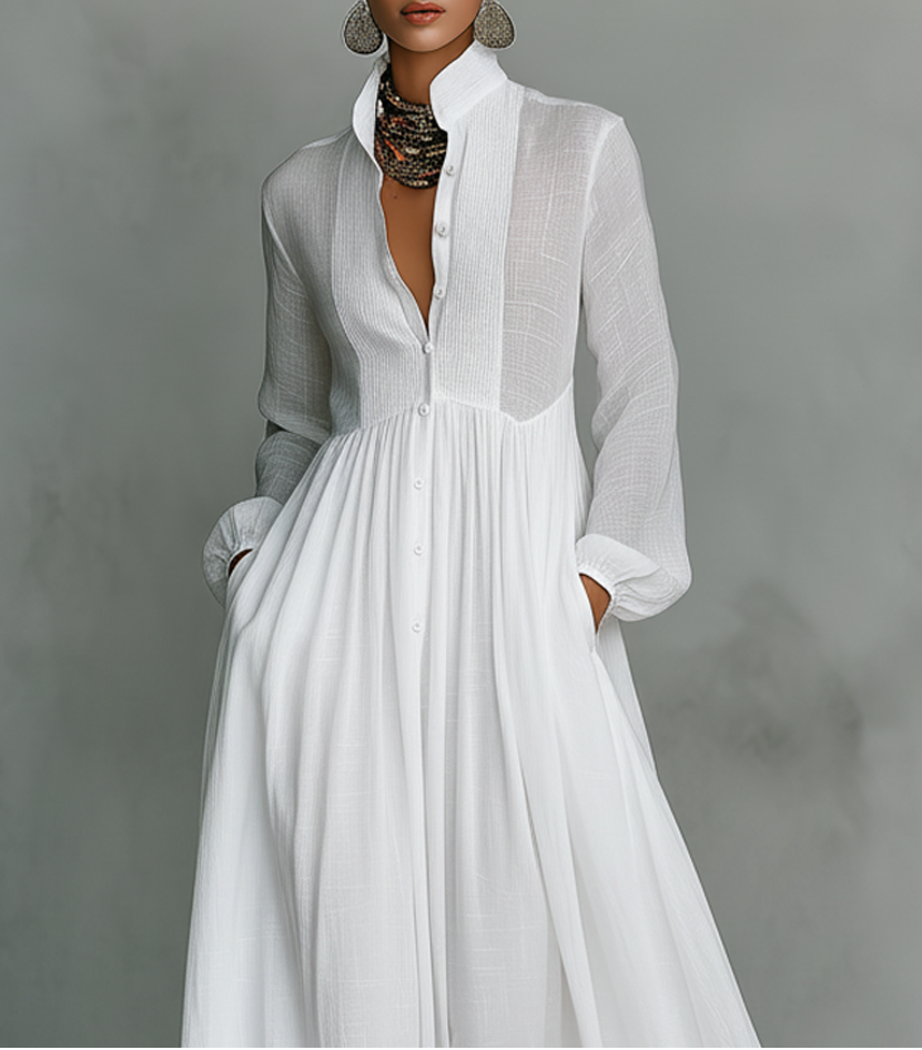 Celeste™ | Airy Linen Maxi Dress
