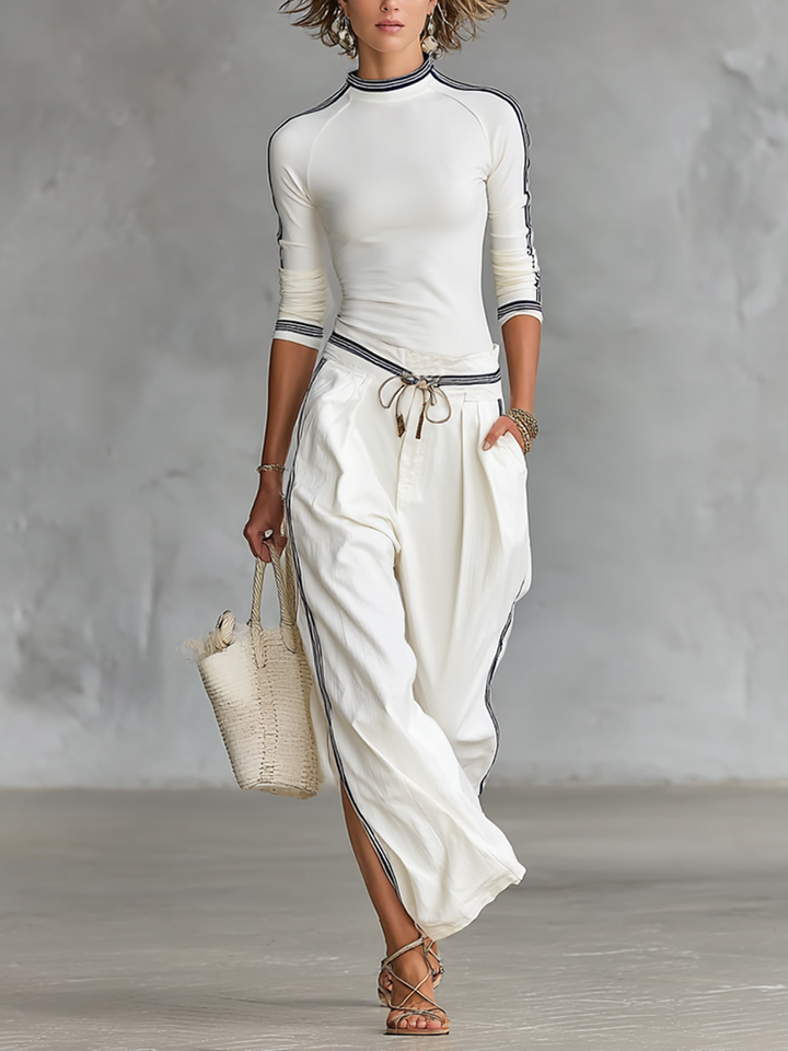 Sports Set Loose Trousers with Drawstring
